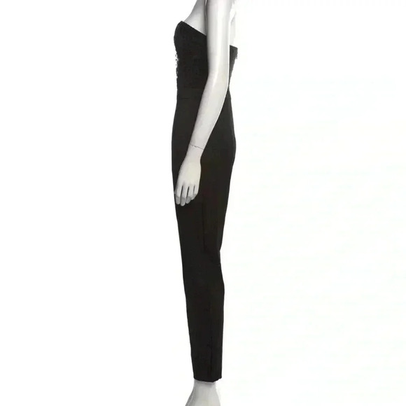 Strapless Jumpsuit Black Alice + Olivia Women’s size 2, small - embellished - Picture 3 of 13